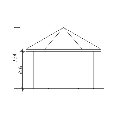 SKANHOLZ Pavillon »Almelo«, Spitzdach,...