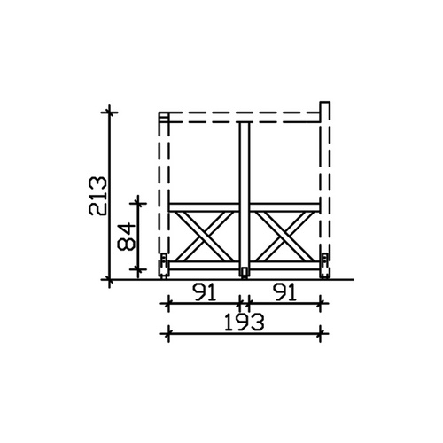 SKANHOLZ Seitenwand, BxH: 78,5 x 210 cm,...