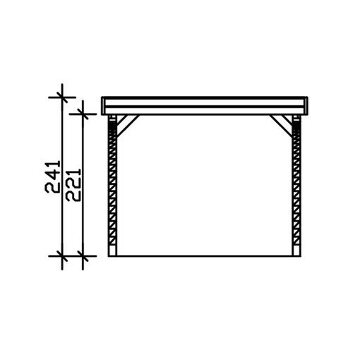 SKANHOLZ Carport »Friesland Set 6«, Bx...