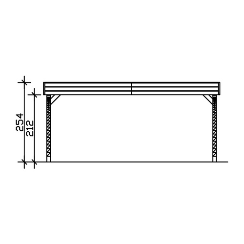 SKANHOLZ Carport »Friesland Set 8«, Bx...