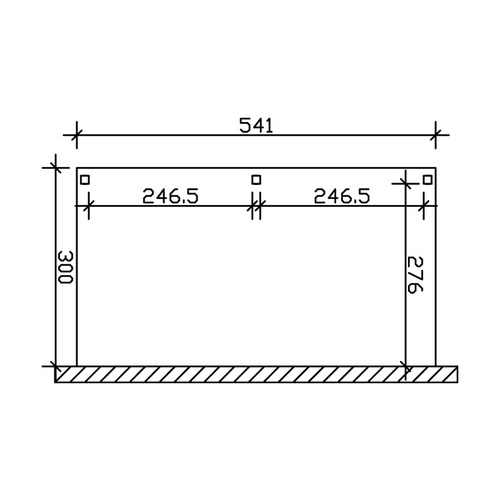 SKANHOLZ Carport »Vogtland«, BxT: 300 ...