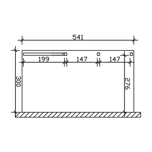 SKANHOLZ Carport »Eifel«, BxT: 300 x 5...