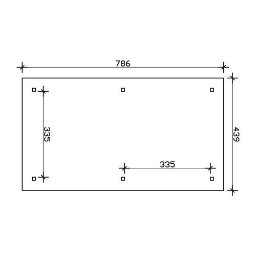 SKANHOLZ Carport »Taunus«, BxT: 439 x ...