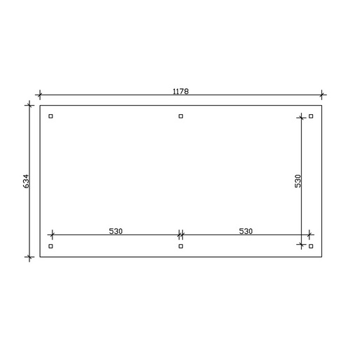 SKANHOLZ Carport »Taunus«, BxT: 1176 x...