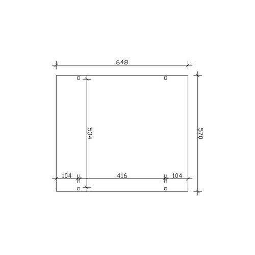 SKANHOLZ Carport »Wendland«, BxT: 570 ...