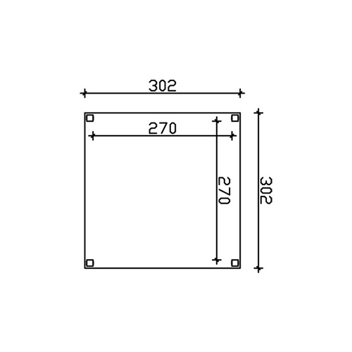 SKANHOLZ Pavillon »Toulouse«, Flachdac...