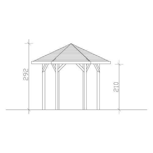 SKANHOLZ Pavillon »Nancy 1«, Zeltdach,...