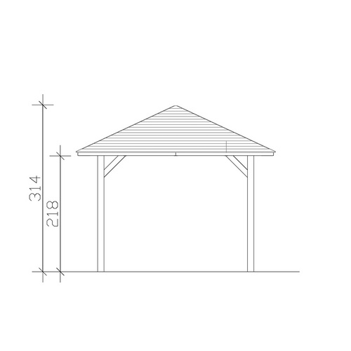 SKANHOLZ Pavillon »Cannes 1«, Zeltdach...