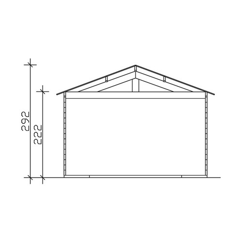 SKANHOLZ Holzgarage »Varberg 1«, BxT: ...