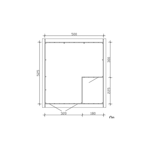 SKANHOLZ Holzgarage »Varberg 2«, BxT: ...