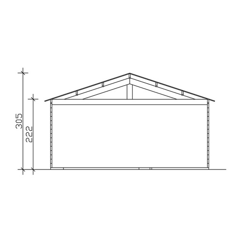 SKANHOLZ Holzgarage »Varberg 2«, BxT: ...