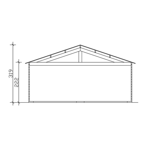 SKANHOLZ Holzgarage »Varberg«, BxT: 57...