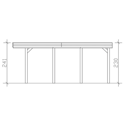 SKANHOLZ Carport »Friesland«, BxT: 314...