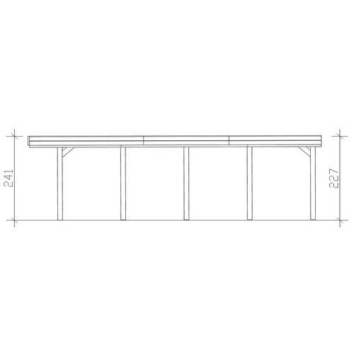 SKANHOLZ Carport »Friesland«, BxT: 314...