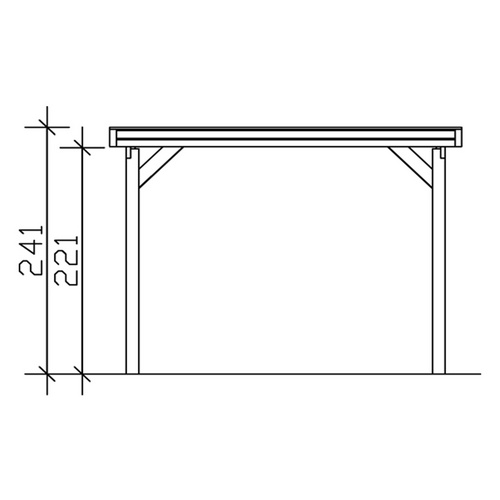 SKANHOLZ Carport »Friesland«, BxT: 314...