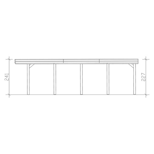 SKANHOLZ Carport »Friesland«, BxT: 397...