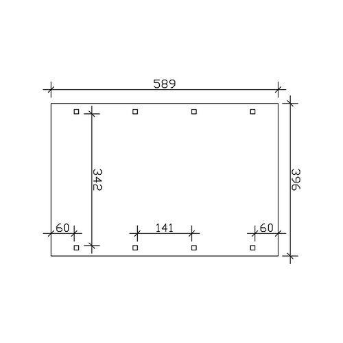 SKANHOLZ Carport »Spessart«, BxT: 396 ...