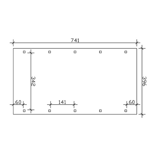 SKANHOLZ Carport »Spessart«, BxT: 396 ...