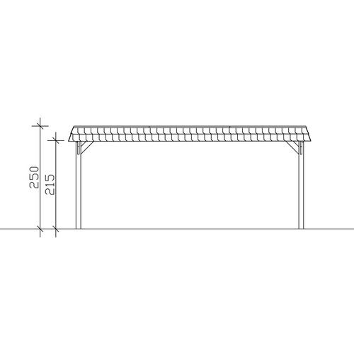 SKANHOLZ Carport »Spreewald«, BxT: 585...