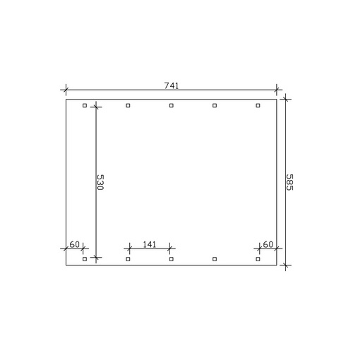 SKANHOLZ Carport »Spreewald«, BxT: 585...