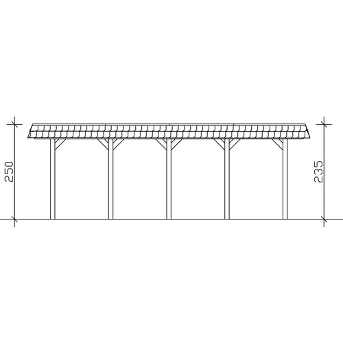 SKANHOLZ Carport »Spreewald«, BxT: 585...