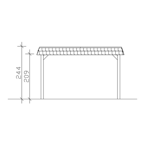 SKANHOLZ Carport »Spessart«, BxT: 396 ...