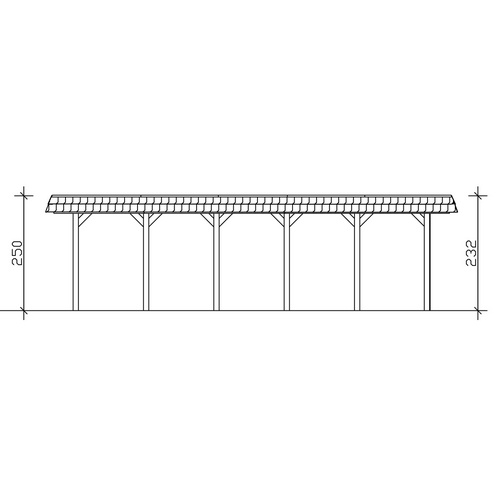 SKANHOLZ Carport »Spessart«, BxT: 585 ...