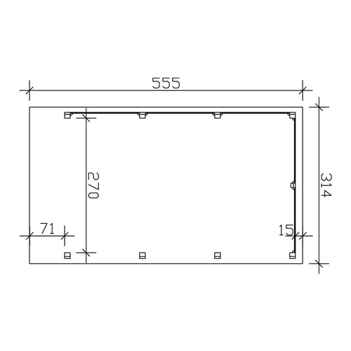 SKANHOLZ Carport »Friesland Set 1«, Bx...