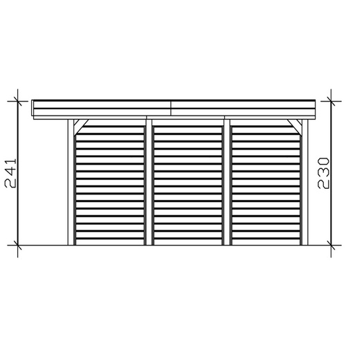 SKANHOLZ Carport »Friesland Set 1«, Bx...