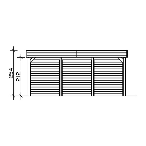 SKANHOLZ Carport »Friesland Set 3«, Bx...