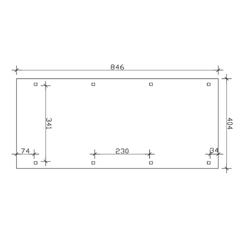 SKANHOLZ Carport »Emsland 2«, BxT: 404...