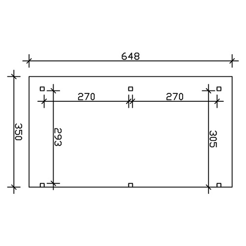 SKANHOLZ Terrassenüberdachung »Siena«, Breite: 648 cm, Dach: Polycarbonat (PC), eiche hell - braun