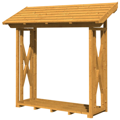 SKANHOLZ Kaminholzunterstand »Paul 1«, BxHxL: 240 x 229 x 88 cm, natur - beige (Rabatt: 35 %)