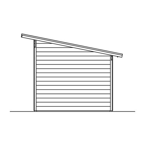 SKANHOLZ Ferienhaus »Ole«, Holz, BxHxT: 340 x 249,5 x 250 cm (Außenmaße inkl. Dachüberstand) - beige |  Fichte  |  7,5 m²