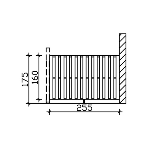 SKANHOLZ Seitenwand, B x H: 255  x 160  ...