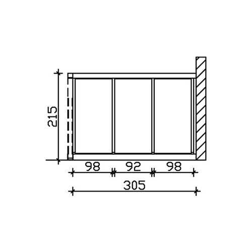 SKANHOLZ Seitenwand, B x H: 305  x 200  ...