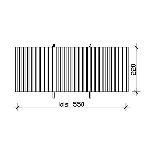 SKANHOLZ Rückwand, B x H: 78,5  x 220  ...