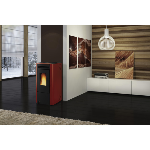 La Nordica-Extraflame® Pelletofen »Ketty«, 6,5 kw, WiFi-fähig, BxHxT: 45,6 x 88,4 x 50,7 cm - rot (Rabatt: 17 %)