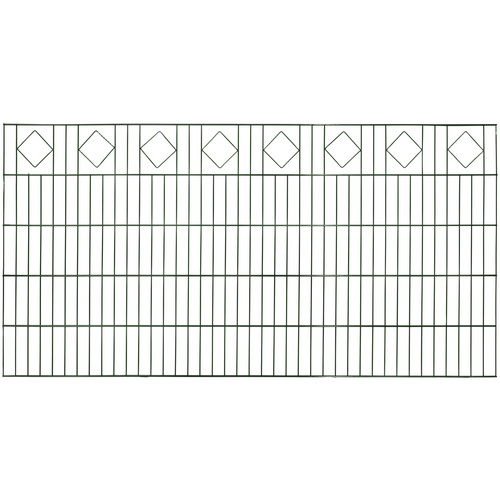 Thumbnail - FLORAWORLD Dekorzaun-Matte, HxLxT: 100  x 200  x 1,7 cm, Stahl, grün - gruen