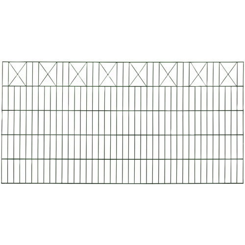 Thumbnail - FLORAWORLD Dekorzaun-Matte, HxLxT: 100  x 200  x 1,7 cm, Stahl, grün - gruen