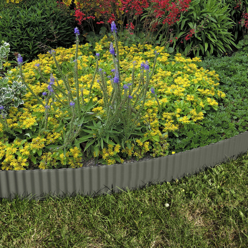 Thumbnail - FLORAWORLD Rasenkante, HxL: 15 x 500 cm, Stahl - grau