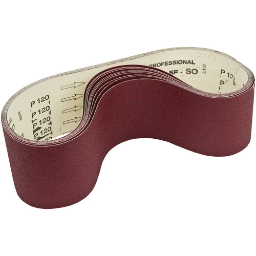 HOLZMANN-MASCHINEN Schleifbandset , SB46SET, Rot, Körnung 60 - 120, 100x915 mm, 10er Set