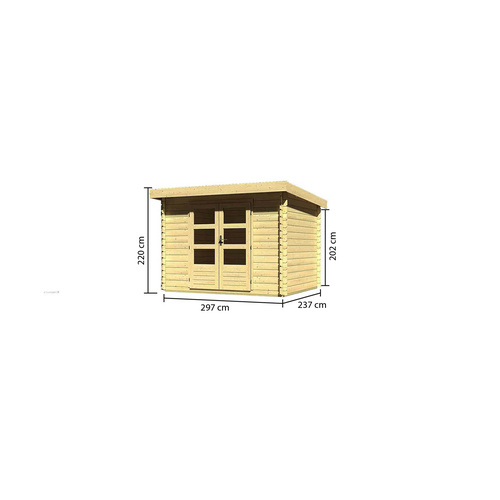 KARIBU Gartenhaus, BxT: 315 x 273 cm (Au...