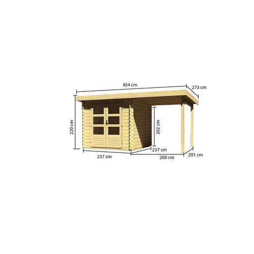 KARIBU Gartenhaus »Bastrup 2«, BxT: 45...