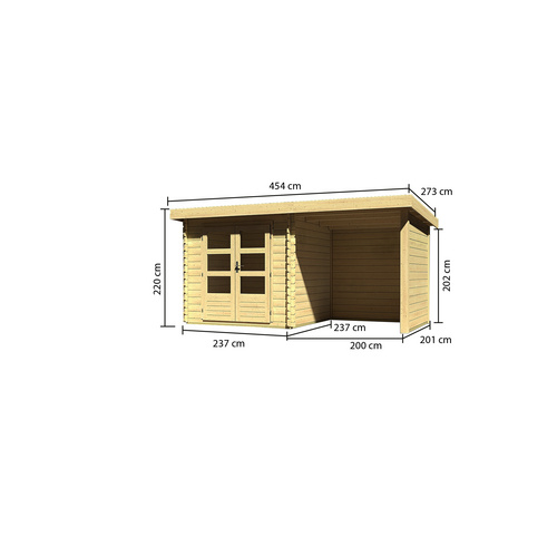 KARIBU Gartenhaus »Bastrup 2«, BxT: 45...