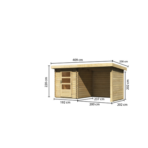 KARIBU Gartenhaus, BxT: 409 x 256 cm (Au...