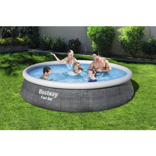 BESTWAY Rundpool »Fast Set™«, rattan...