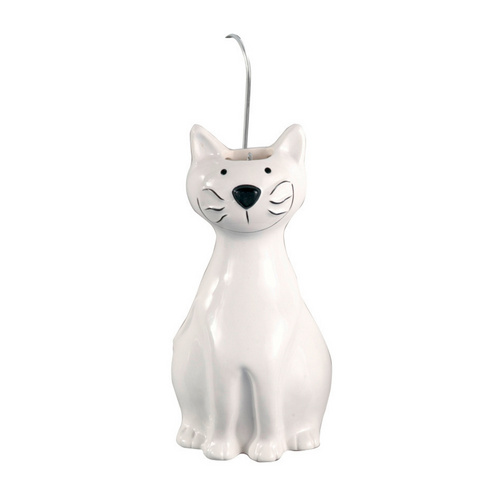 Maximex Luftbefeuchter, Katze 2er Set, Keramik, weiß - weiss