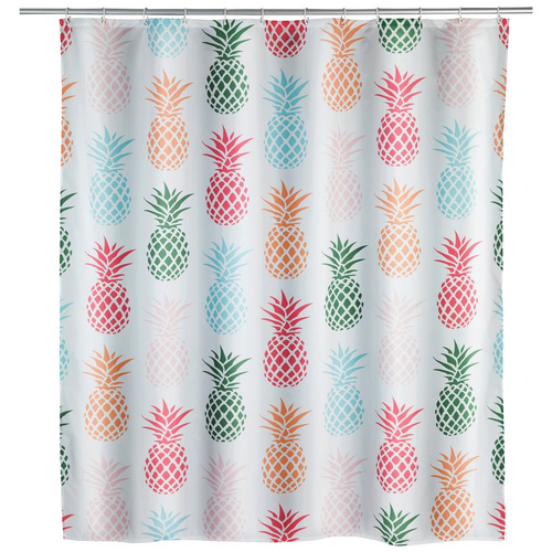 WENKO Duschvorhang Breite 180 cm, Höhe 200 cm, Polyester, waschbar