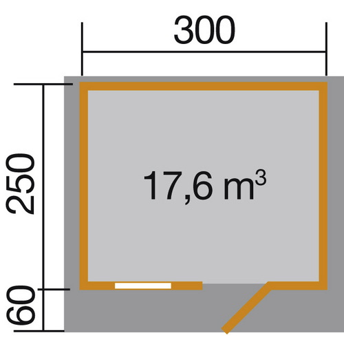 WEKA Gartenhaus »139 A Gr.1«, Holz, Bx...